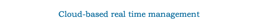 Cloud-based real time management