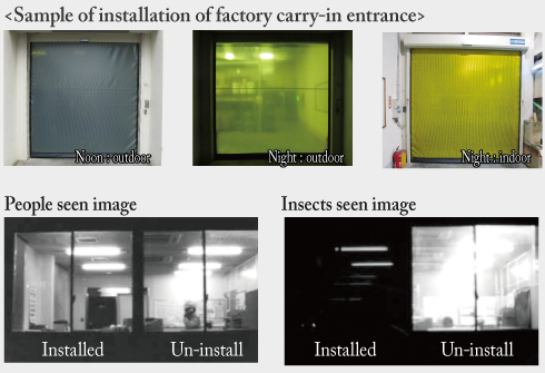 sample of installation of factory carry-in entrance