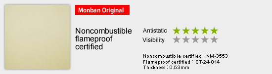 Electrification-proof Nonflammable sheet