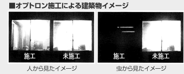 オプトロン施工による建築物イメージ