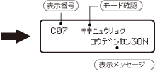 液晶モニター表示例